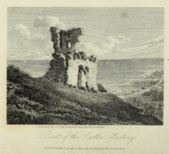 Part of Hastings Castle c1817